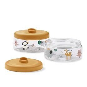 Bilde av Liewood Dominique Burk med lokk 2-Pack Around the world (Sandy)