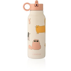 Bilde av Liewood Falk Vannflaske 350 ml Cats and Dogs (Sandy)