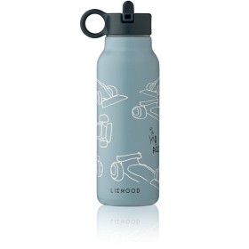 Bilde av Liewood Falk Vannflaske 350 ml Race cars (Beach Blue)