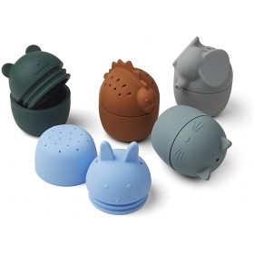Bilde av Liewood Gaby bath toys 5-p Blue mix