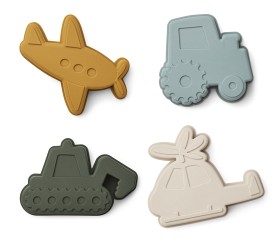 Bilde av Liewood Gill Sandformar 4-pack (Vehicles /Dove Blue)
