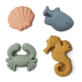 Bilde av Liewood Gill Sandformer 4-pack Sea Creature (Sandy Mix)