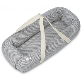 Bilde av Liewood Gro Babynest Check (Whale Blue/Sandy)