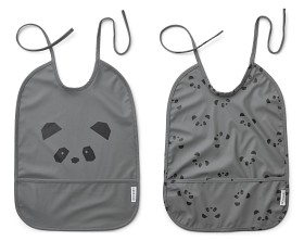 Bilde av Liewood Smekke Lai 2-pack (Panda Stone Grey)