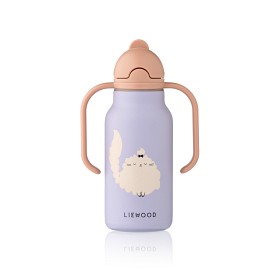 Bilde av Liewood Kimmie Babyflaske 250ml Cat (Warm Lilac)