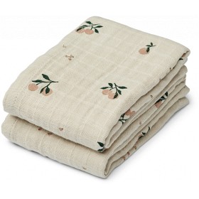 Bilde av Liewood  Lewis Muslinteppe 2-pakning Peach (Sea Shell)