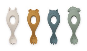 Bilde av Liewood Liva Silikongafler 4-pack Faune Green Mix