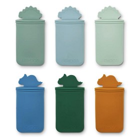 Bilde av Liewood Malik Glassformar 6-pack Dino (Peppermint Mix)