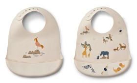 Bilde av Liewood Tilda Haklapp 2-pack All Together (Sandy)