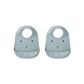 Bilde av Liewood Tilda Haklapp 2-pack (Kanin Sea Blue)