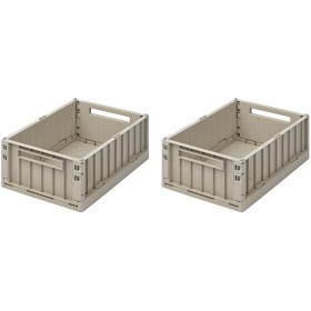 Bilde av Liewood  Weston Oppbevaringsbokser S 2-pack (Sandy)