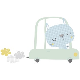 Bilde av Lilipinso Wallstickers - In my car