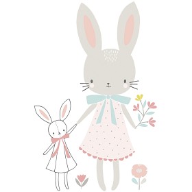 Bilde av Lilipinso Wallstickers - Little miss Rabbit