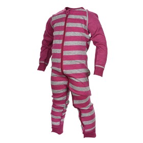 Bilde av Lindberg Stripe Merino Overall (Deep Orchid)