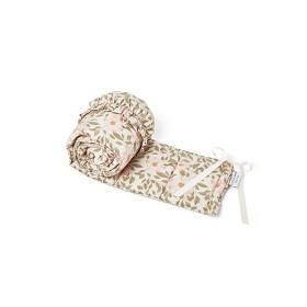 Bilde av Little Anki Spjälskydd Bedside crib Peach flowers (Beige)