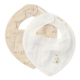Bilde av Little Dutch Bibs 2-pack Little Goose (Beige)
