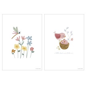 Bilde av Little Dutch Plakat A3 (Little Pink Flowers)