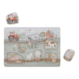 Bilde av Little Dutch Puslespill med lyd Little Farm