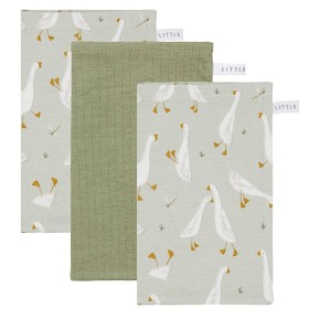 Bilde av Little Dutch Vaskekluter Muslin 3-Pak (Little Goose)