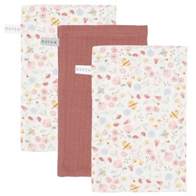 Bilde av Little Dutch Vaskekluter Muslin 3-Pak (Flowers & Butterflies)