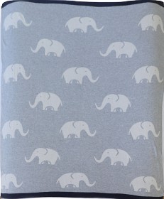 Bilde av Little Lizzy Babyfilt (Grå Elefant)