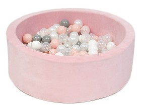 Bilde av  Lille Louie Alice Velvet Ballbasseng 30x90 cm (Støvet rosa)