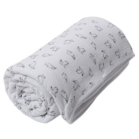 Bilde av Little Louie Annie Babyteppe 120x120cm (Hvit)