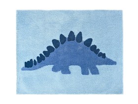 Bilde av Little Louie Dinosaur Barneteppe 130x170cm (Blå)