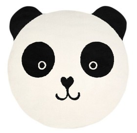 Bilde av Little Louie Panda Barneteppe 150cm (Svart/Vit)