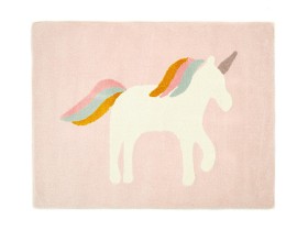Bilde av Little Louie Unicorn Barneteppe 130x170cm (Rosa)
