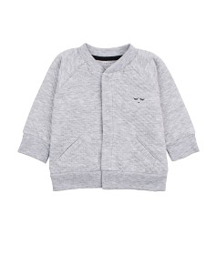 Bilde av LIVLY Classic Bomber cardigan (Grey jacquard)