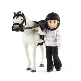 Bilde av Lundby Dukke Med Hest