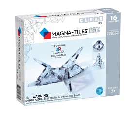 Bilde av Magna-Tiles Clear ICE 16 deler tilleggssetning