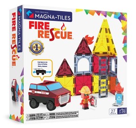 Bilde av Magna-Tiles Brann- og redningsstasjon 27 deler