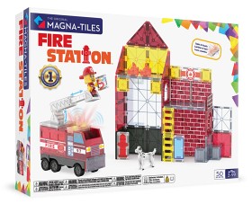 Bilde av Magna-Tiles Brannstasjon 50 delar