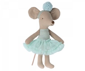 Bilde av Maileg Ballerina Lillesøster Mus (Light Mint)
