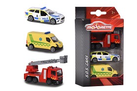 Bilde av Majorette Utrykningskjøretøy 3-pack 