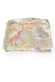Bilde av Majvillan Muslinteppe 130x180 cm Dinosaur Vibes (Green)