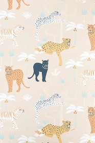 Bilde av Majvillan Tapet Black panther (Creamy orange)