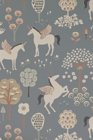 Bilde av Majvillan Tapet True Unicorns (Evening blue)