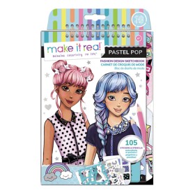 Bilde av Make it Real Fashion Design Sketchbook: Pastel Pop!