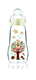 Bilde av MAM Feel Good Nappflaska Glas 260 ml (Neutral)