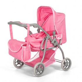 Bilde av MaMaMeMo Dockvagn med babylift (Rosa)