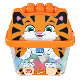 Bilde av Mega Bloks Animal Buckets Smiley Tiger