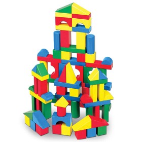 Bilde av Melissa & Doug - Byggklossar i färg 100-pack