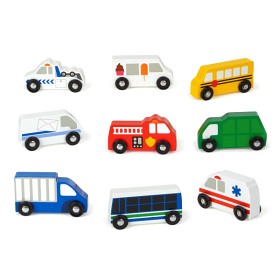 Bilde av Melissa & Doug - Träbilar 9-pack