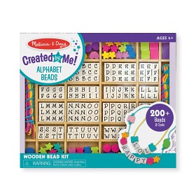 Bilde av Melissa & Doug - Träpärlor - Bokstäver - 200 delar
