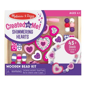 Bilde av Melissa & Doug - Träpärlor - Glänsande hjärtan - 45 st