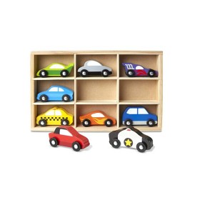 Bilde av Melissa & Doug - Bilar i trä - 9 st