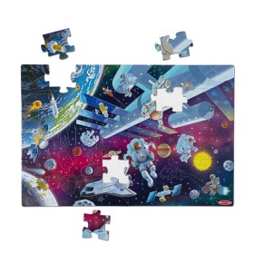 Bilde av Melissa & Doug gulvpuslespill med lysende rommotiver